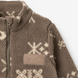 Wheat Outerwear Fleece Jacket Helge Sweatshirt 9679 dry wood jacquard