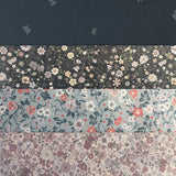 Wheat Outerwear Iron-on Patches Accessory 9528 black sea open flowers