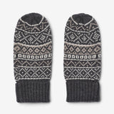 Wheat Outerwear Jacquard Mittens Haansi Accessory 0053 charcoal