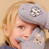 Wheat Outerwear Jacquard Mittens Towsi Accessory 9595 flint melange