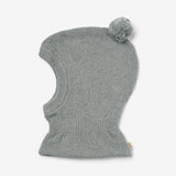 Wheat Outerwear Knitted Balaclava Pomi Accessory 0105 grey melange