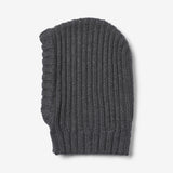 Wheat Outerwear Knitted Balaclava Woolao Accessory 0064 charcoal melange