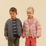 Wheat Outerwear Puffer Jacket Diso Jacket 9799 peach pink