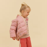 Wheat Outerwear Puffer Jacket Diso Jacket 9799 peach pink