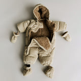 Wheat Outerwear Puffer Baby Booties Fuffa Accessory 0099 grey stone