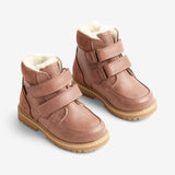 Wheat Footwear Stewie Tex Velcro Leather Winter Footwear 2163 dusty rouge