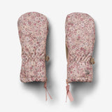 Wheat Outerwear Technical Mittens Zipper Accessory 2036 rose dust flowers