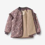 Wheat Outerwear Thermo Jacket Ellas Jacket 9565 purple stone flowers