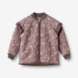 Wheat Outerwear Thermo Jacket Ellas Jacket 9565 purple stone flowers