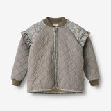 Wheat Outerwear Thermo Jacket Ellas Jacket 9622 brown stripe