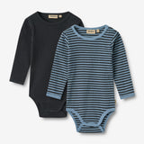 Wheat Main 2 Body L/S Berti Underwear/Bodies 9548 bright blue stripe