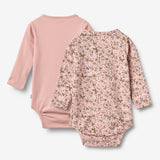 Wheat Main 2 Body L/S Liv Underwear/Bodies 9536 rose powder flowers