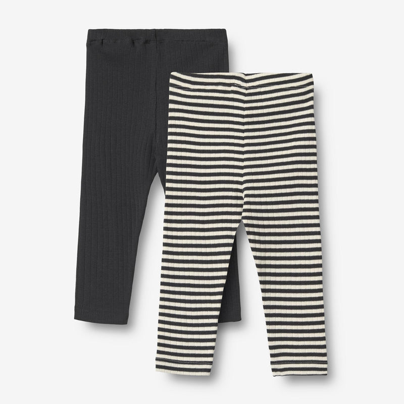 Wheat Main 2 Leggings Jules Legging 9432 navy rib stripe