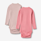 Wheat Main 2 Rib Body L/S Lotta Underwear/Bodies 2355 pink lilac