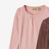 Wheat Main 2 Rib Body L/S Lotta Underwear/Bodies 1189 rose frost eggplant