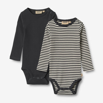 Wheat Main 2 Rib Body L/S Spencer Body 9432 navy rib stripe