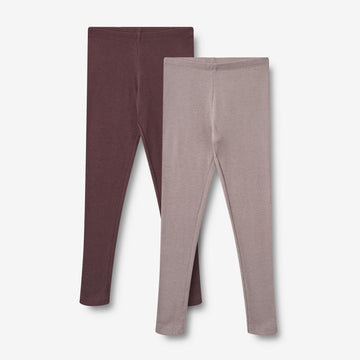 Wheat Main 2 Rib Leggings Maddy Legging 9581 purple fudge
