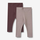 Wheat Main 2 Rib Leggings Maddy Legging 9581 purple fudge