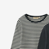 Wheat Main 2 Rib T-Shirt L/S Stig Jersey Tops and T-Shirts 9432 navy rib stripe