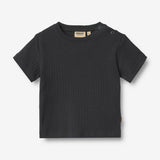 Wheat Main 2 Rib T-shirt S/S Fabian T-Shirt 9432 navy rib stripe