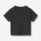 Wheat Main 2 Rib T-shirt S/S Fabian T-Shirt 9432 navy rib stripe