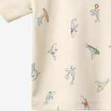 Wheat Main 2 Rib T-shirt S/S Fabian T-Shirt 9669 whale friends