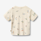 Wheat Main 2 Rib T-shirt S/S Fabian T-Shirt 9669 whale friends
