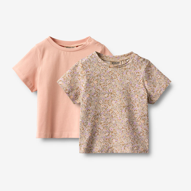 Wheat Main 2 T-Shirt S/S Manna Jersey Tops and T-Shirts 9409 lilac flower meadow