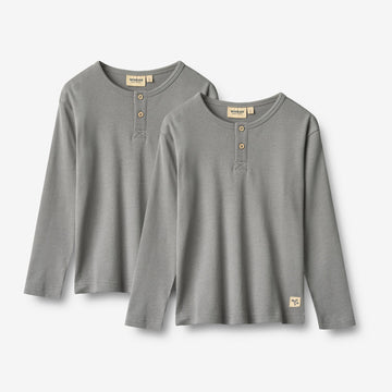 Wheat Main 2 T-shirt L/S Morris T-Shirt 9624 flint