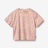 Wheat Main 2 T-shirt S/S Ella T-Shirt 9876 magenta heart flowers