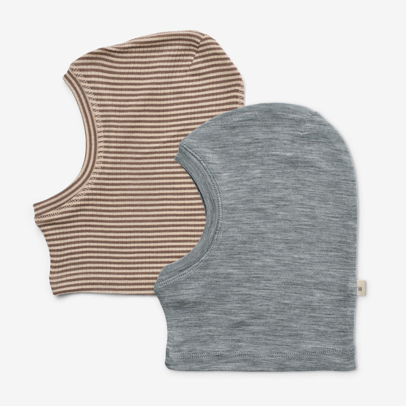 Wheat Wool 2 Wool Balaclava Kim Accessory 9578 wood stripe