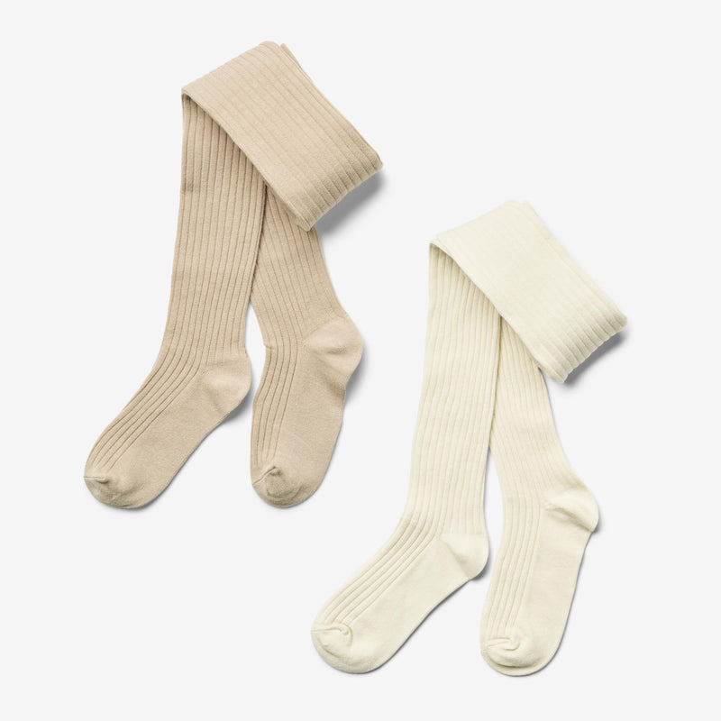 Wheat Main 2 pk Indy rib tights Socks/Tights 3352 sand 