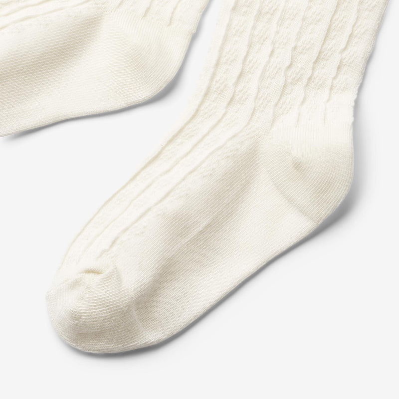 Wheat Main 2 pk Izzy pointelle tights Socks/Tights 2400 powder