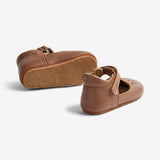 Wheat Footwear Adele Mary Jane Indoor Shoe | Baby Indoor Shoes 9002 cognac
