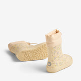 Wheat Footwear Barefoot Rubber Boot Zerro Rubber Boot 9632 barely apricot flowers