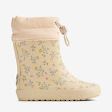 Wheat Footwear Barefoot Rubber Boot Zerro Rubber Boot 9632 barely apricot flowers