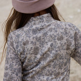 Wheat Outerwear Baselayer Halfzip Wino Baselayer 9795 grey winter flowers