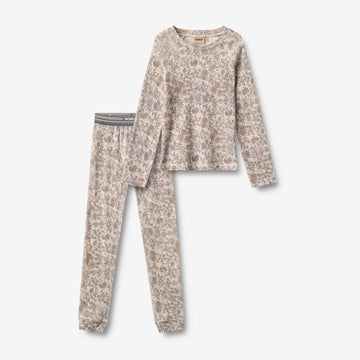Wheat Outerwear Baselayer Set Baselayer 9795 grey winter flowers