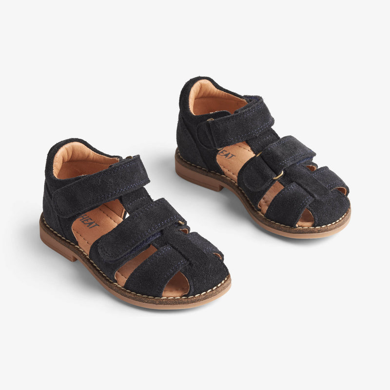 Wheat Footwear Bay Closed Toe Sandals 1432 navy