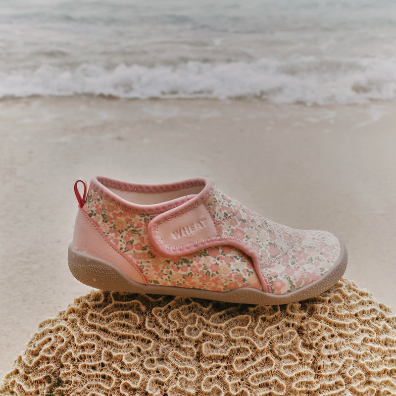 Wheat Footwear Beach Shoe Shawn Swimwear 9427 ivory flower meadow