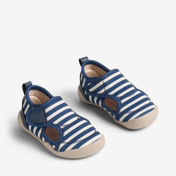 Wheat Footwear Beach Shoe Swirl Swimwear 1325 indigo stripe