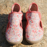 Wheat Footwear Beach Shoe Swirl Swimwear 2526 powder flowers and seashells