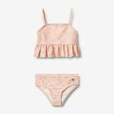 Wheat Main Bikini Lærke Bikini 9450 powder checked flowers