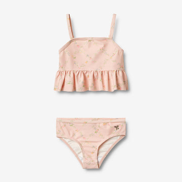 Wheat Main Bikini Lærke Bikini 9450 powder checked flowers