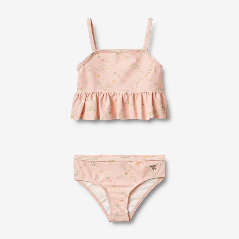 Wheat Main Bikini Lærke Bikini 9450 powder checked flowers
