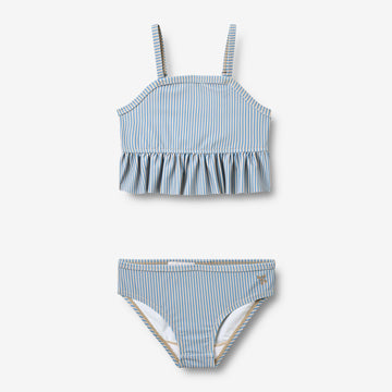 Wheat Main Bikini Lærke Bikini 9580 blue swim stripe