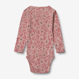 Wheat Wool Body Gatherings Wool LS | Baby Underwear/Bodies 2392 cherry flowers