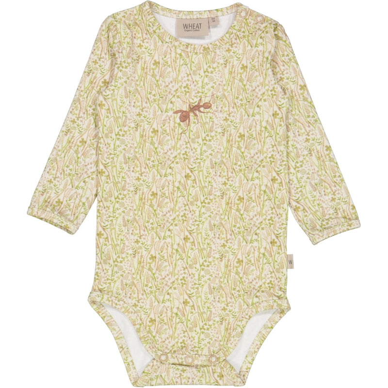 Wheat Body LS Underwear/Bodies 9083 watercolor grassland