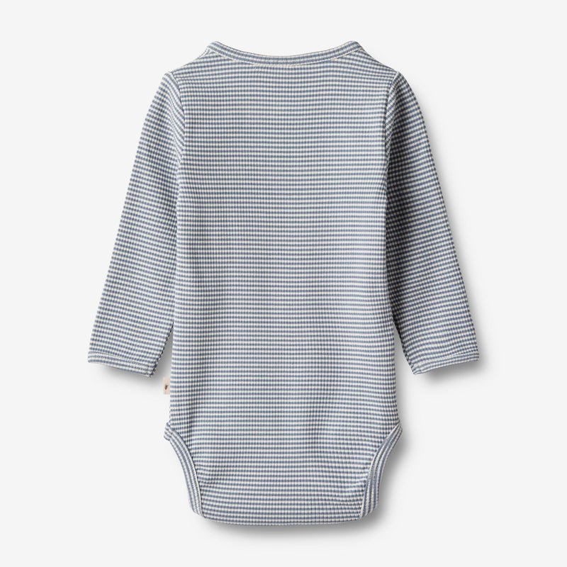 Wheat Main Body L/S Benny Underwear/Bodies 1048 blue stripe