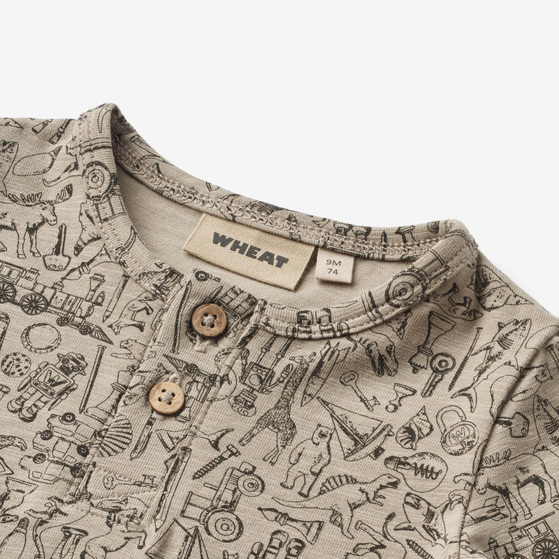 Wheat Main Body L/S Benny | Baby Underwear/Bodies 1204 treasure hunt